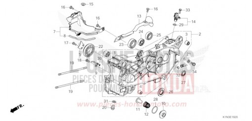 LEFT CRANKCASE FSH125M de 2021